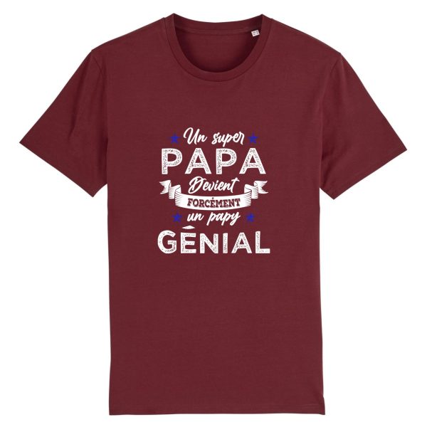 t-shirt super papy, papa genial