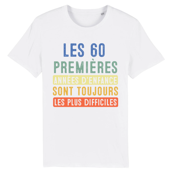 tee-shirt 60 ans humour