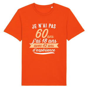 tee-shirt 60 ans humour 42 ans experience 2 tee shirt 60 ans humour 42 ans experience 3