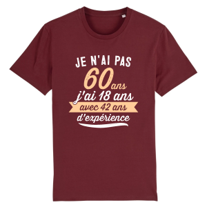 tee-shirt 60 ans humour 42 ans experience 6 tee shirt 60 ans humour 42 ans experience 7