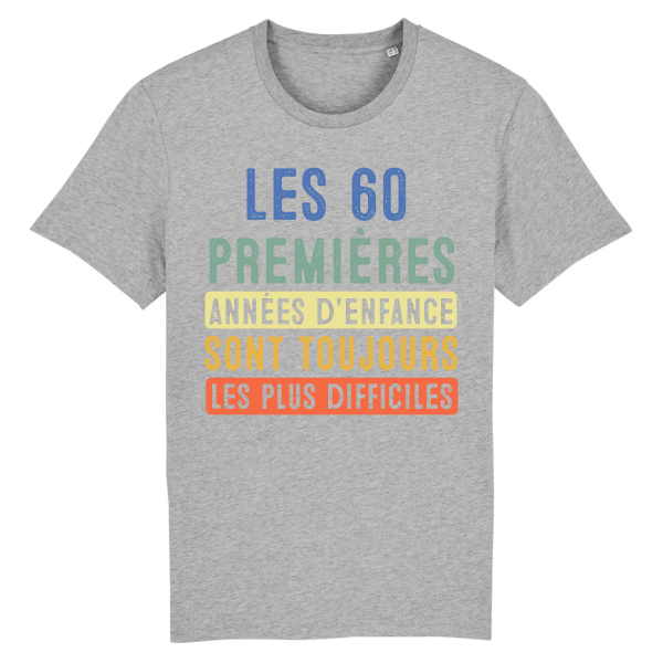 tee-shirt 60 ans humour