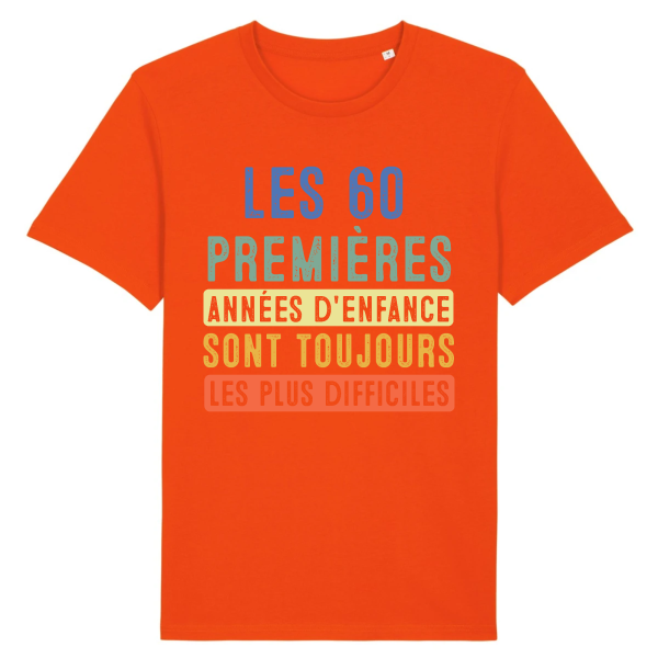 tee-shirt 60 ans humour