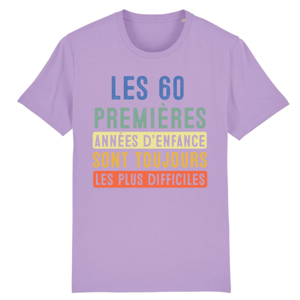 tee-shirt 60 ans humour