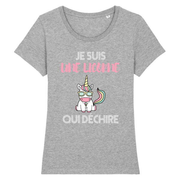 tee-shirt licorne qui dechire