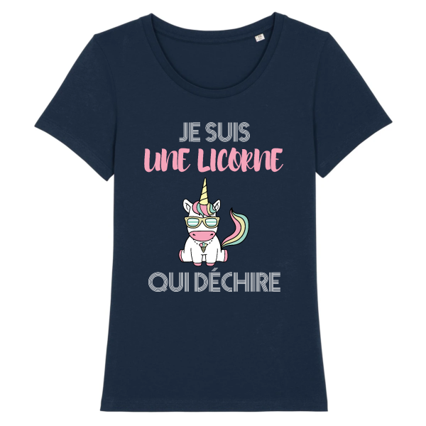 tee-shirt licorne qui dechire