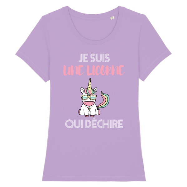 tee-shirt licorne qui dechire