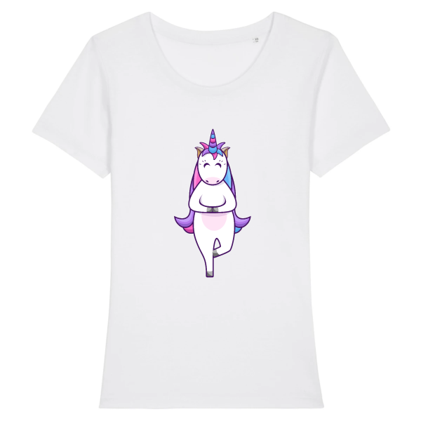 tee-shirt licorne yoga