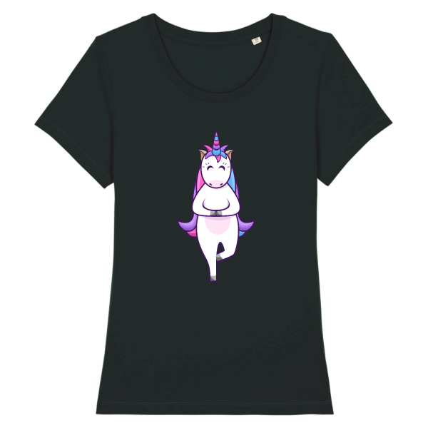 tee-shirt licorne yoga