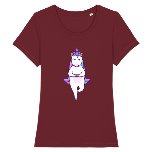 tee-shirt licorne yoga