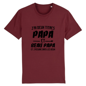 tee shirt papa et beau papa idee cadeau beau pere 4