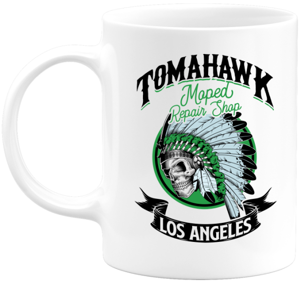 Mug Tomahawk moped repair shop