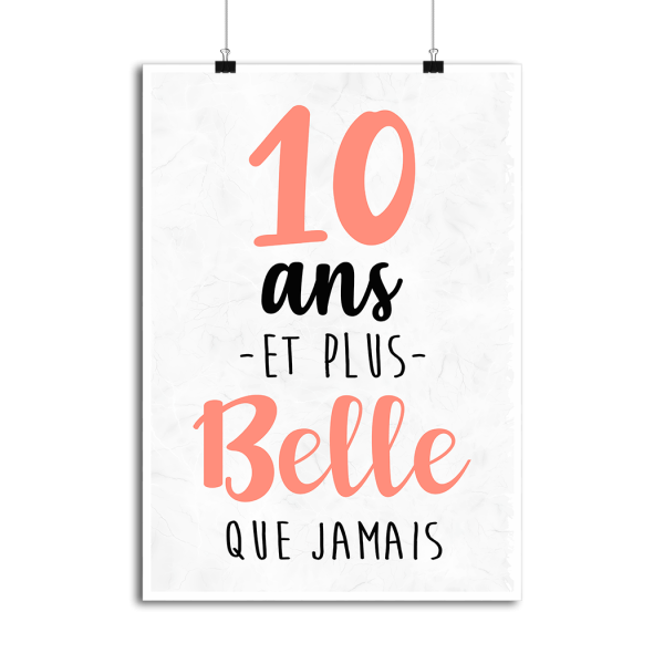 Affiche 10 ans et plus belle que jamais