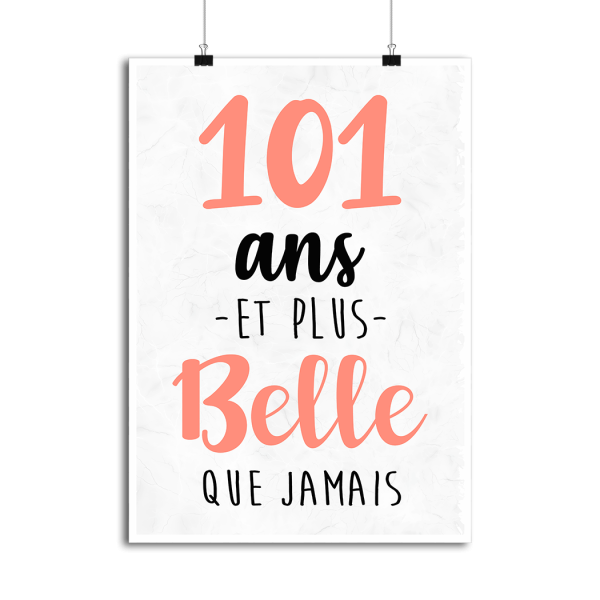 Affiche 101 ans et plus belle que jamais