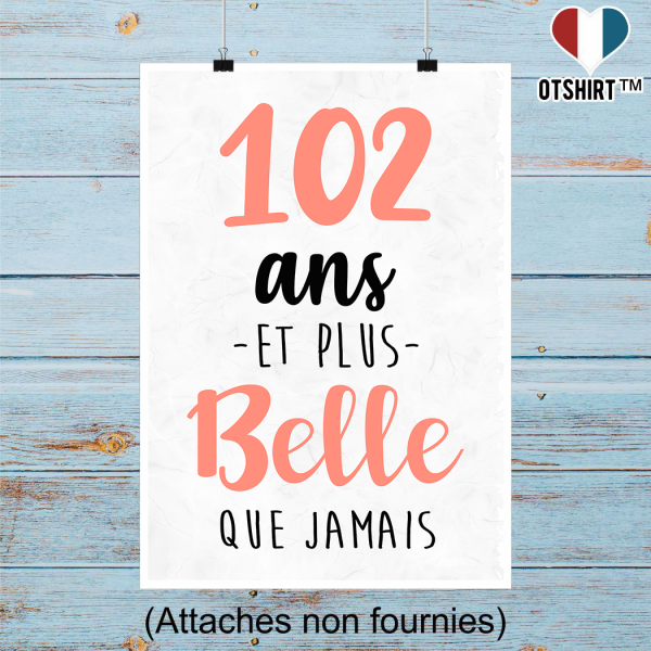 Affiche 102 ans et plus belle que jamais