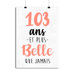 Affiche 103 ans et plus belle que jamais Affiche 103 ans et plus belle que jamais