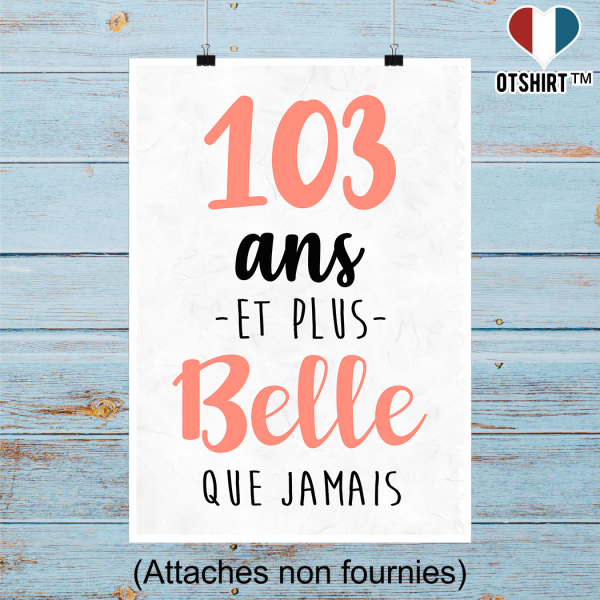 Affiche 103 ans et plus belle que jamais