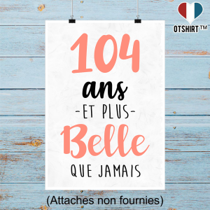 Affiche 104 ans et plus belle que jamais