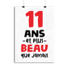 Affiche 11 ans et plus beau