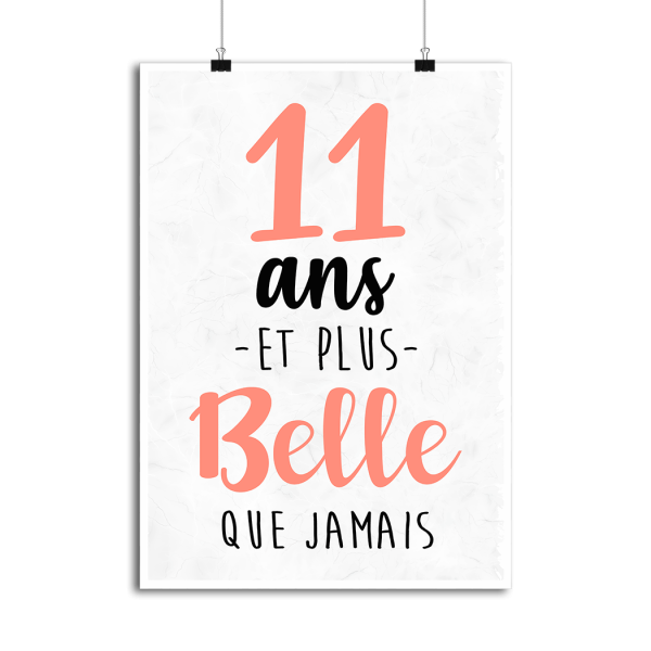 Affiche 11 ans et plus belle que jamais