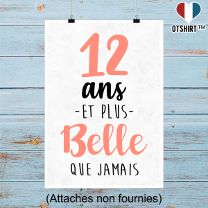 Affiche 12 ans et plus belle que jamais Affiche 12 ans et plus belle que jamais