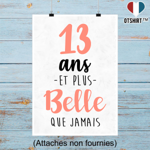 Affiche 13 ans et plus belle que jamais Affiche 13 ans et plus belle que jamais