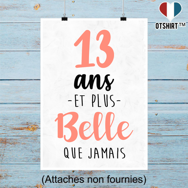 Affiche 13 ans et plus belle que jamais