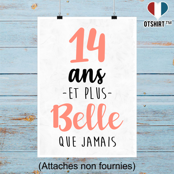 Affiche 14 ans et plus belle que jamais