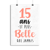 Affiche 15 ans et plus belle que jamais