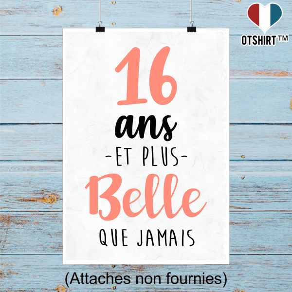 Affiche 16 ans et plus belle que jamais