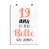 Affiche 19 ans et plus belle que jamais