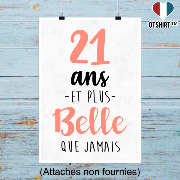 Affiche 21 ans et plus belle que jamais