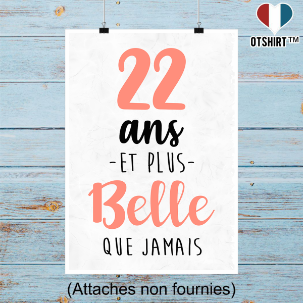 Affiche 22 ans et plus belle que jamais