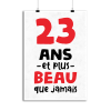 Affiche 23 ans et plus beau