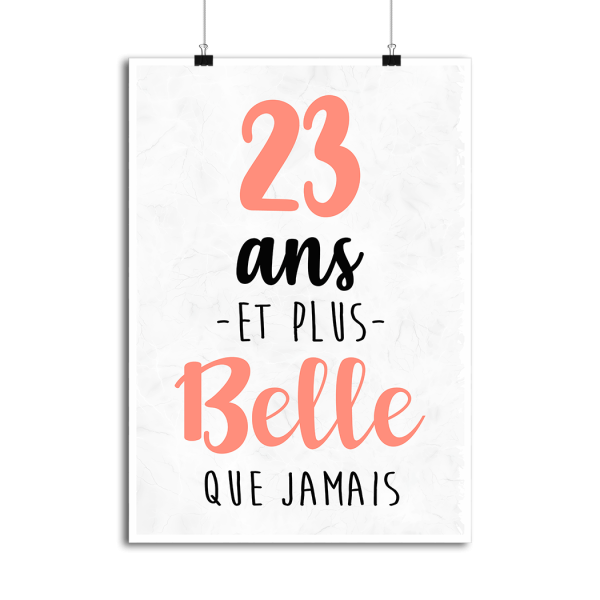 Affiche 23 ans et plus belle que jamais