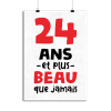 Affiche 24 ans et plus beau