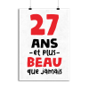 Affiche 27 ans et plus beau
