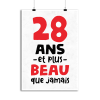 Affiche 28 ans et plus beau