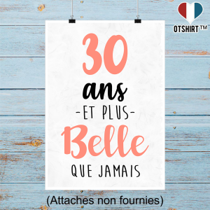 Affiche 30 ans et plus belle que jamais