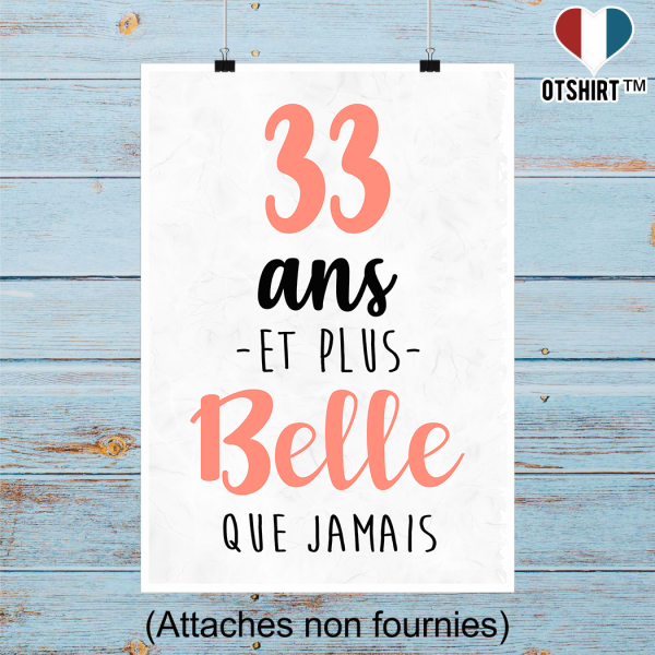 Affiche 33 ans et plus belle que jamais