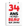 Affiche 34 ans et plus beau