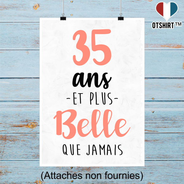 Affiche 35 ans et plus belle que jamais