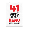 Affiche 41 ans et plus beau