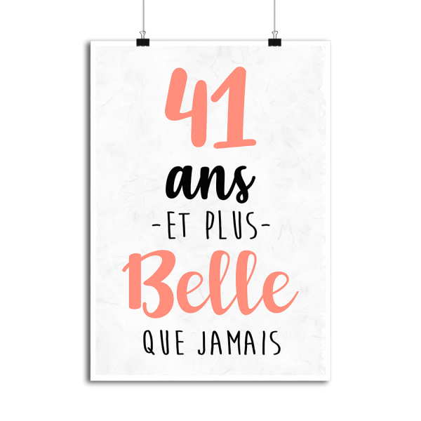 Affiche 41 ans et plus belle que jamais