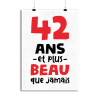 Affiche 42 ans et plus beau
