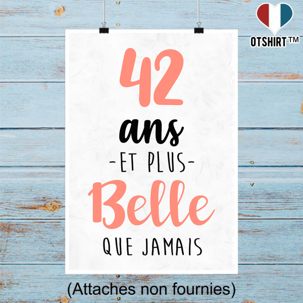 Affiche 42 ans et plus belle que jamais