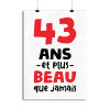 Affiche 43 ans et plus beau