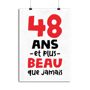 Affiche 48 ans et plus beau Affiche 48 ans et plus beau