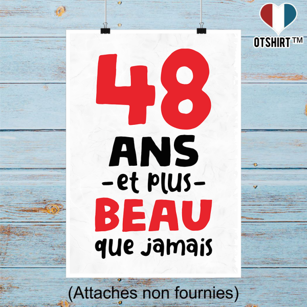 Affiche 48 ans et plus beau