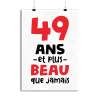 Affiche 49 ans et plus beau