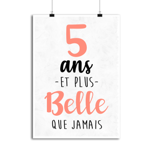 Affiche 5 ans et plus belle que jamais Affiche 5 ans et plus belle que jamais